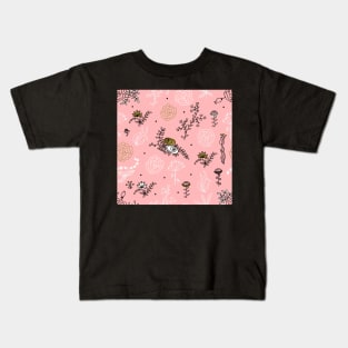 Elegance Seamless pattern with flowers Kids T-Shirt